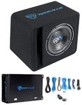 Rockville SK510 Package 10" 1200w Loaded K5 Car Subwoofer Enclosure+DB11 Amp, Black