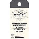 Speedball Art Products 002905 Fountain Pen Ink Cartridges Set - Cartridges for Speedball Fountain Pens -10 Black Cartridges