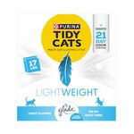 Purina Tidy Cats Low Dust, Multi Cat, Clumping Cat Litter, Lightweight Glade Clear Springs - 17 lb. Box, Packaging May Vary