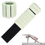 Rhswets UK Patented Wearable Wrist Weights - Set of 2 (1lb & 2lbs Each) for Women Men, Fashionable Ankle Weights Set for Yoga, Dance, Aerobics, Running, Walking (Olive Green, 1lb/each)