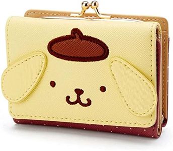 Huositi Cute Fashion Cartoon Character Small Wallet Short Ladies Wallet Leather Tri-fold Wallet Money Bag (Yellow), Yellow, Folding Wallet