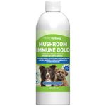 Pet Wellbeing Mushroom Immune Gold for Dogs - Holistic Immune Support with Reishi, Maitake, Turkey Tail, and Milk Thistle - Functional Mushroom Supplement 8 oz (237 ml)