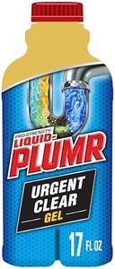 Liquid-Plumr Industrial Strength Urgent Clear, Liquid Drain Cleaner, 17 Ounces