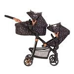 Daisy Chain Pinnacle Double Dolls Pram – The largest Dolls Pram in the World! Adjustable handle up to 95cm. For 7,8,9,10,11,12,13 years+. (Limited Edition Twilight)