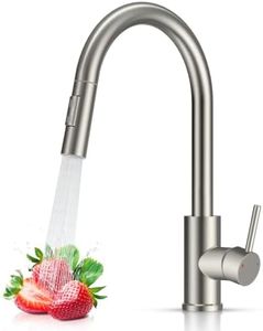 FEELSO Kitchen Faucet with Pull Down Sprayer Stainless Steel Brushed Nickel