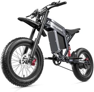 Shengmilo S900 Electric Bike for Adults, 60V 30Ah 1800Wh Battery,Off-Road Ebike, 20"x4.0" Fat Tire, Full Suspension Electric Dirt Bike with Hydraulic Disc Brakes