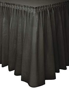 Unique Table Skirt, Midnight Black