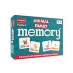 Funskool Games - Memory Animal Family, Educational matching picture game for children, kids & family, 1 - 4 players, 5 & above