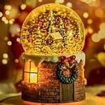 Christmas Music Box Snow Globe Gift