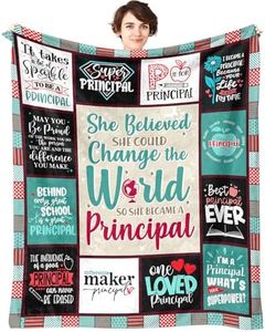 Principal Gifts for Women Throw Blanket 60" x 50", Principal Appreciation Gifts, Best Gifts for School Principal Women, Gifts for Principals Appreciation, Principal Day Gift for Female Principal