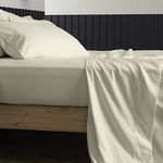 Pure Egyptian California King Size Cotton Bed Sheets Set (Cal King, 1000 Thread Count) Sand Bedding and Pillow Cases (6 Pc) – Egyptian Cotton Sheets Cal King Size Bed- Sateen Sheets - 16” Deep Pocket