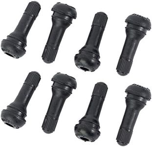 Aoerzn 8Pcs Premium TR413 Tubeless Tire Valve Stems, Black Rubber Snap-in Tire Valve Stem, Universal for Tubeless 0.453 inches 11.5mm Rim Holes