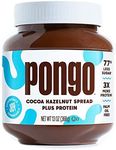 Pongo Cocoa Hazelnut Protein Spread - Low Sugar, Low Carb Sauce, Keto-Friendly Chocolate Dessert Topping (13 oz Jar)