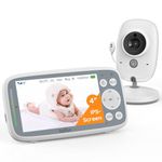 BOIFUN Baby Monitor No Wi-Fi, 4'' 3X Zoom Display, Video Baby Monitor Camera, IPS 720p Wireless (Moniteur Bébé), Easy to Use and Set Up, VOX Sound Detection (Single Baby Monitor with Single Camera)