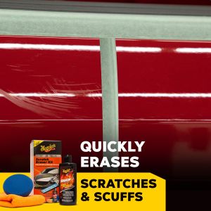 Meguiar’s Quik Scratch Eraser Kit – Car Scratch Remover with Pad & Towel