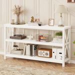 FATORRI Console Table (55 Inch, White Oak)
