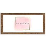 Alison Kingsgate Panoramic 17X11 Inch Frame Rustic Panoramic Picture Frames - 17X11 Square Rustic Frames With Safe Perspex Front - 17X11 Rustic Oak Frame - Rustic Frame - 17X11 Frame