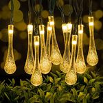 Teardrop Warm White LED String Light for Indoor and Outdoor Home Decoration