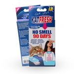 Katfresh Filter -Effective Litter Box Odor Filter - Reduces urine smell and ammonia gases in the litter box - 3x odor remover filter for 90 days.