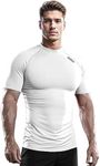 DRSKIN Compression Cool Dry Sports Tights Shirt Baselayer Running Leggings Yoga Rashguard Men (SW-WN086, S)