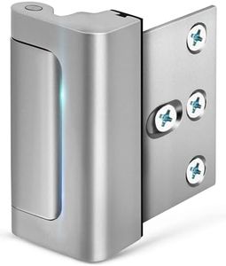 EverPlus Home Security Door Lock with 8 Screws, Childproof Door Reinforcement Lock with 3 Inch Stop Withstand 800 lbs for Inward Swinging Door,Upgrade Night Lock to Defend Your Home (Silver)