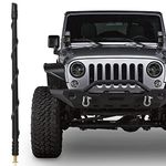 VOFONO Antenna for 2007-2024 Jeep Wrangler JK JL Gladiator JT Rubicon Sahara 4XE Willys Sport Unlimited, Jeep Accessories Wrangler Gladiator 13 Inch Jeep Antenna for AM FM Radio Short Antenna Upgrade