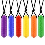 Chew Necklace - Sensory Chew Toys for Autism, ADHD,Chewy Toy for Biting Needs (Diamond)