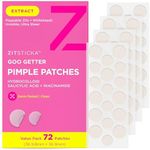 ZitSticka Pimple Patches for Face and Body, Hydrocolloid Patches to Cover Zits & Blemishes, Acne Patches or Zit Spot Stickers, Body Blemish Patch (GOO GETTER 72 Pack)