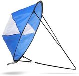 VGEBY 108 cm Kayak Boat Wind Sail, Canoes Downwind Wind Paddle Foldable Board Sail with Transparent Window and Storage Bag Sailboat Accessories Kit Kayak Sail Kayak Sail Kayak Sail Kayak Wind Sail