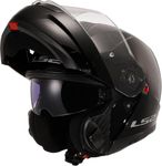 LS2 Motorcycle Helmet. Modular / Flip Front. FF908 STROBE II GLOSS BLACK-06 (M) 57-58cm