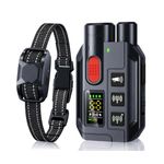 Anti Bark Collar with 3300ft Remote, Rechargeable Dog Training Collar with 3 Modes (Beep, Vibration, Ultrasonic) Security Lock, Upgrade Waterproof No Shock Remote Training Collar for All Breeds