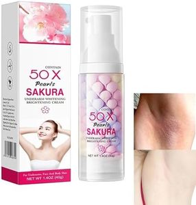 Skin Whitening Cream Gentle Formula Cherry Blossom for Dry Arm Black Spots Body Legs Underarms Bikini Area Skin Whitening Bleach with Smoothness Moisturizng 40g 1.4OZ