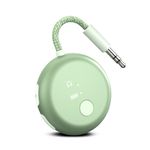 Avantree SoundJet R1 – Airplane Bluetooth Adapter for Headphones & AirPods, aptX Adaptive, Qualcomm Chipset, 20H Battery, Wireless Audio Transmitter for in-Flight Travel Essentials – Green