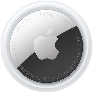 Apple AirTag (2nd Generation): Tracker for Keychain, Wallet, and More; Locator with Sound; Simple One-Tap Setup with iPhone or iPad; Key Finder with up to 1.5X Precision Finding Range*