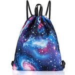 ManKn Unisex Drawstring Backpack Gymsack Gym Bag Rucksack for Adults and Children, Sports Bag Kids School PE Bag Boys Girls Sack for Hiking Running Football Travel