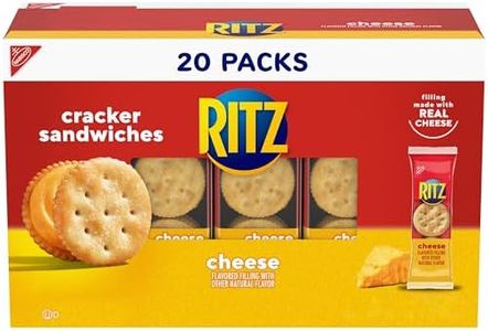 RITZ Cheese Sandwich Crackers, 20 Snack Packs (6 Crackers Per Pack)