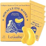 LE GUSHE Under Eye Mask & Under Eye Patches (10 Pairs) – Gold Eye Mask with Collagen & Amino Acid, Cooling Eye Care for Wrinkles, Puffy Eyes & Dark Circles – Gifts for Women