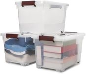EZOWARE 32L Stackable Storage Bin C