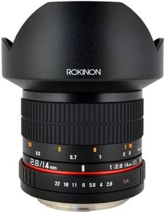 Rokinon 14mm f/2.8 IF ED UMC Ultra Wide Angle Fixed Lens w/ Built-in AE Chip for Nikon