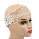 1 Piece Adjustable Wig Grip Headbands Non-Slip Wigs Scarf Wig Grip Band to Hold Wig in Place (Beige)