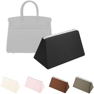 KINGS IN BAG Purse Pillow for Birkin 40, Smooth Satin Fabric & Memory Foam Inner, Durable & Lightweight Structure Support (Black, BK40)