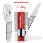 Sewphee Washable Fabric Markers for Sewing – 2-Pack Sewing Chalk Marker for Detailed Markup – Ergonomic Tailors Chalk Fabric Markers – Sewing Supplies and Accessories (White)