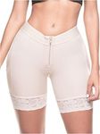 Sonryse TR70ZF High Waisted Shapewear Shorts Girdle Tummy Control for Women Calzones Fajas Colombianas Reductoras y Moldeadoras para Mujer Beige XL