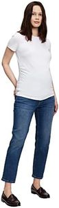 GAP Womens Maternity True Waistband Full Panel Cheeky Straight Jeans Medium WASH 30REG