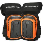 LIDUEN PRO Knee Pads for Work-Heavy Duty Support Kneepads with Gel Cushion and Anti-Slip Straps for Construction, Flooring, Gardening, Cleaning, Tile