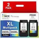 PG-243XL CL-244XL Multi Pack Compatible for Canon Printer Ink 245 246 243 244 XL for Pixma TS3420 TR4522 TR4520 TR4500 TR4527 TS3400 TS3425 TS3120 MG2520 MX490 Printer