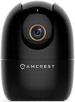 Amcrest 4MP WiFi Camera Indoor, Dog Camera, Sound & Baby Monitor, Human & Pet Detection, Motion-Tracking, w/ 2-Way Audio, Pan/Tilt Wireless IP Camera, Night Vision, Smart Home ASH41-B, Black