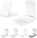Kakuje Compact Mirror, 1X/3X Magnification LED Pocket Mirror with Nternal BIattery, Mini Mirror for Purse, Pocket,Travel and Present (White)