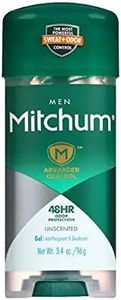 Mitchum Advanced Control Unscented Gel, Anti-Perspirant & Deodarant 3.4 Oz (Pack Of 5)