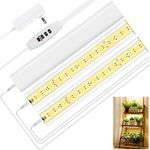 FOXGARDEN Grow Light, Full Spectrum Plant Light Strip for Indoor Plants, 288 LED Bright Grow Lamp with Auto On/Off Timer 4/8/12H, 3 Swith Modes, 10 Dimmable Brightness, 3 Packs